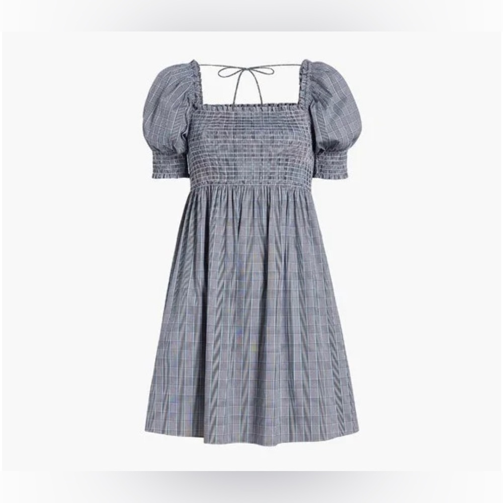 Hill House Home Athena Nap Dress in Grey Thai Check